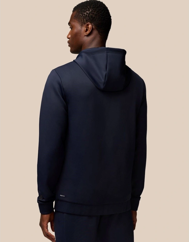 Scuba Hoody Polyester Men's Blue Hooded Sweatshirt