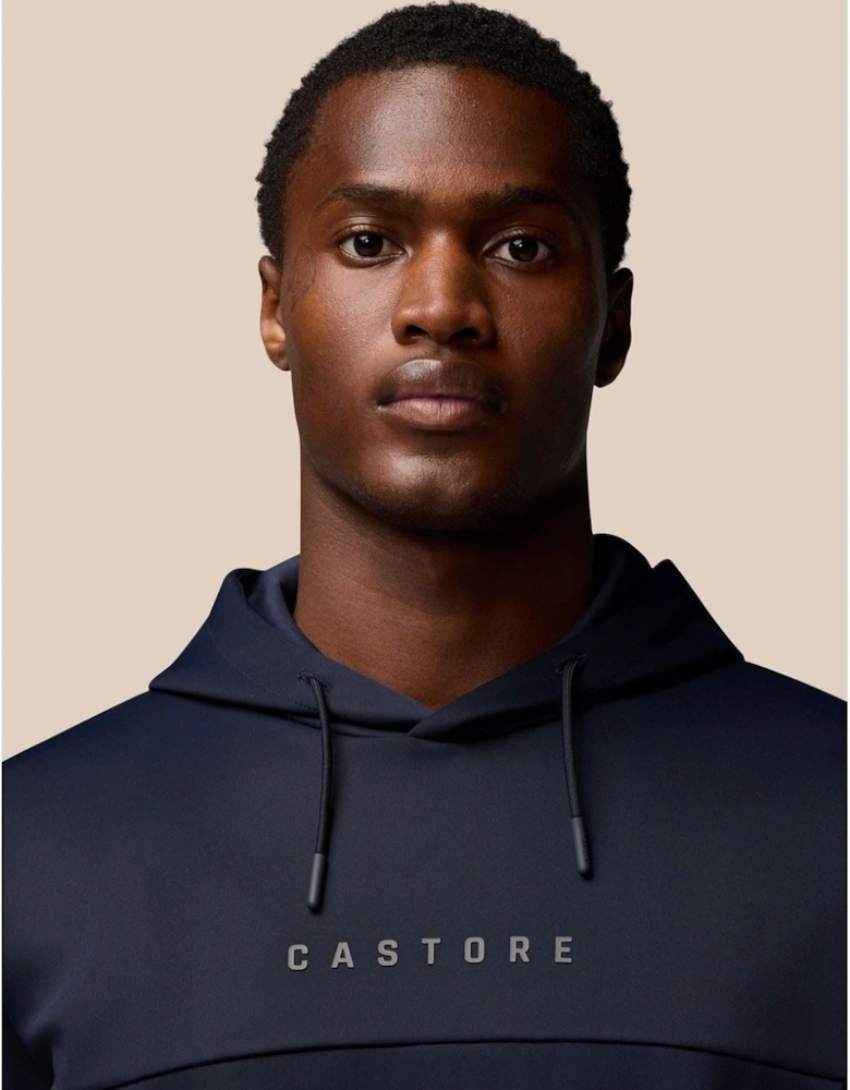 Scuba Hoody Polyester Men's Blue Hooded Sweatshirt