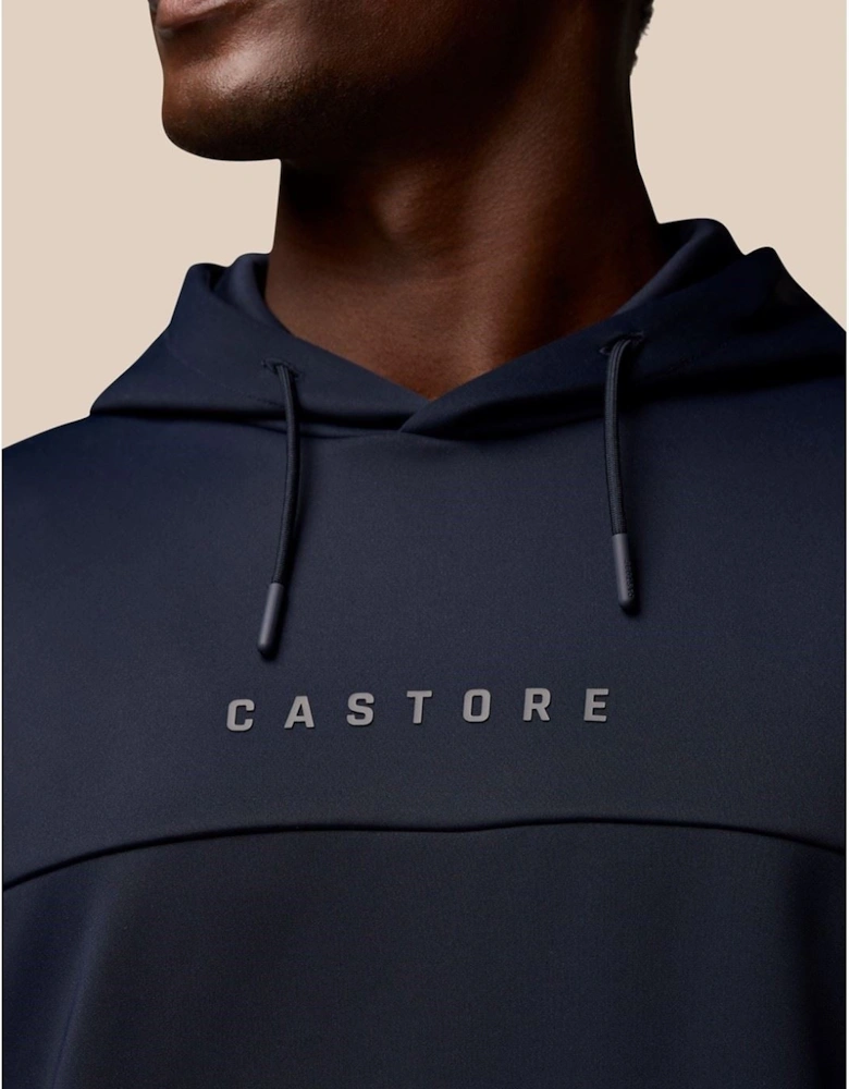 Scuba Hoody Polyester Men's Blue Hooded Sweatshirt