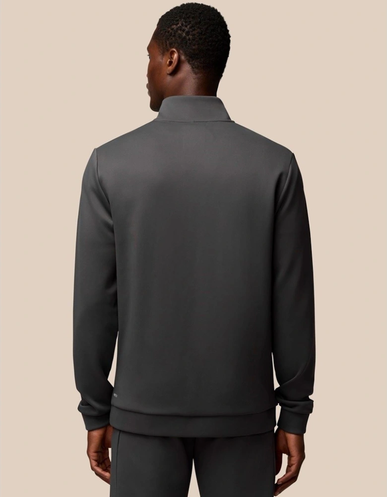 Scuba 1/4 Zip Polyester Men's Grey Sweatshirt