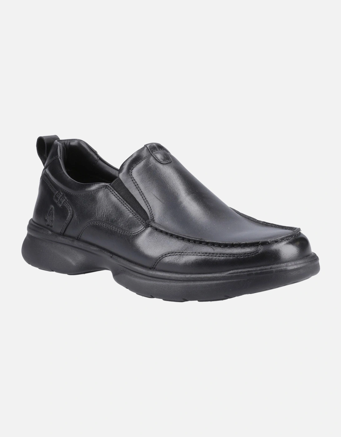 Harold Leather Men's Black Moccasins Shoes, 6 of 5