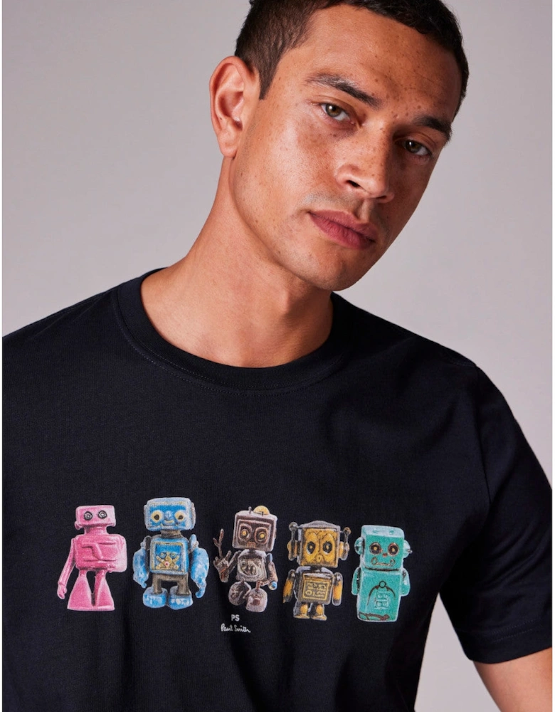 PS Robots T-Shirt 49 DK NAVY