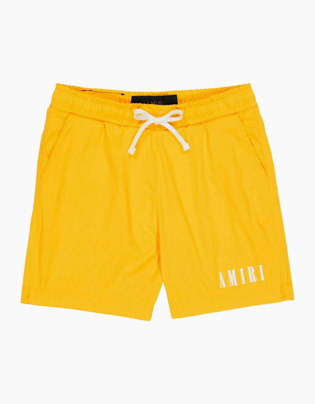 AMIRI KIDS CORE LOGO SWIM SHORTS YELLOW - Size: 10Y