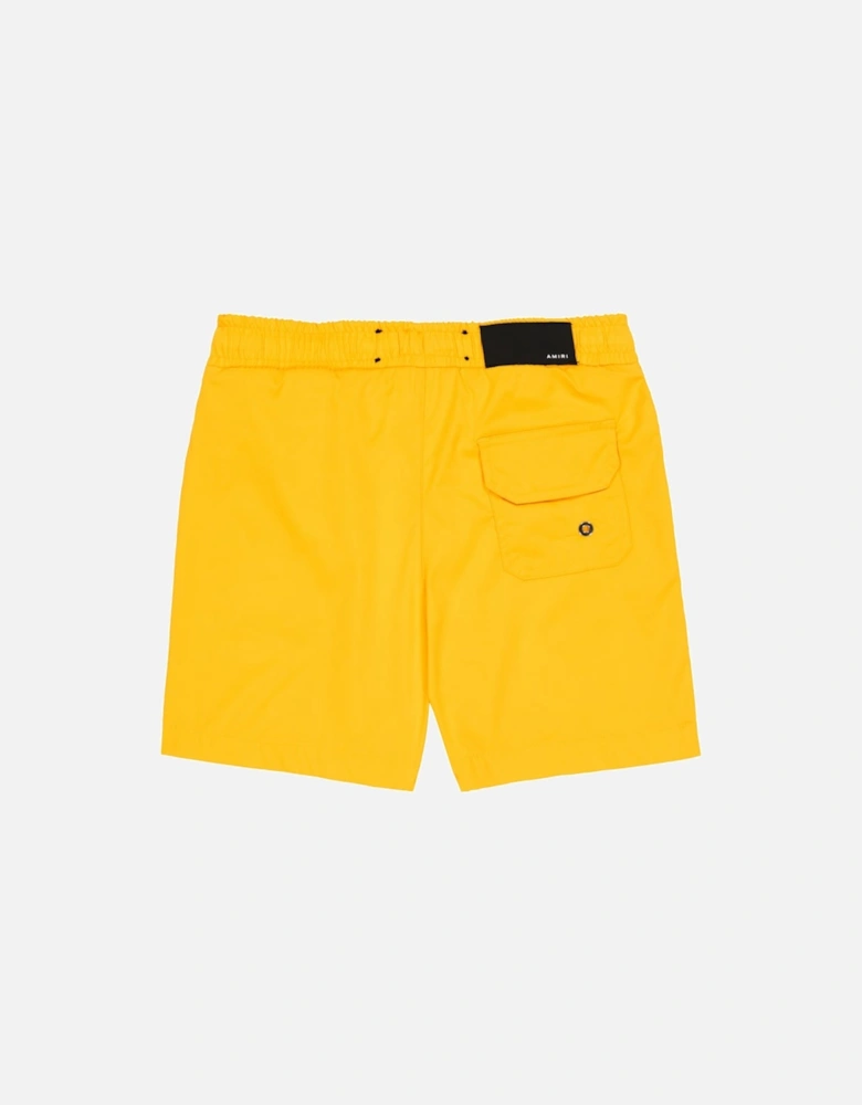KIDS CORE LOGO SWIM SHORTS YELLOW