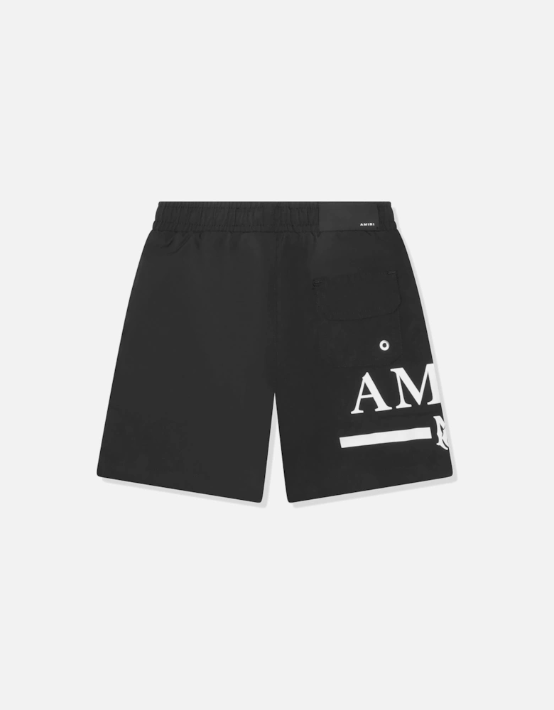 KIDS MA BAR SWIM SHORTS BLACK