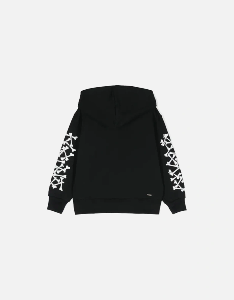 KIDS BONES HOODIE BLACK