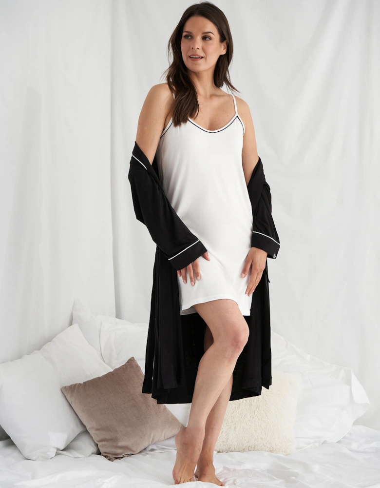 Bamboo Chemise Nightdress in Cream