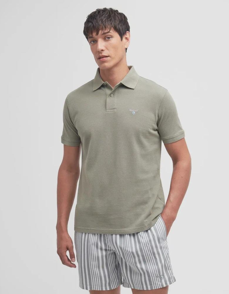 Sports Polo Shirt - Dusty Green
