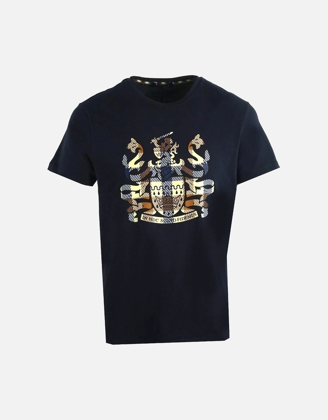 Aldis Check Logo Navy T-Shirt