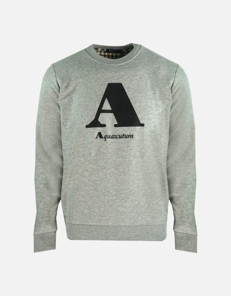 "A" Logo Grey Sweatshirt