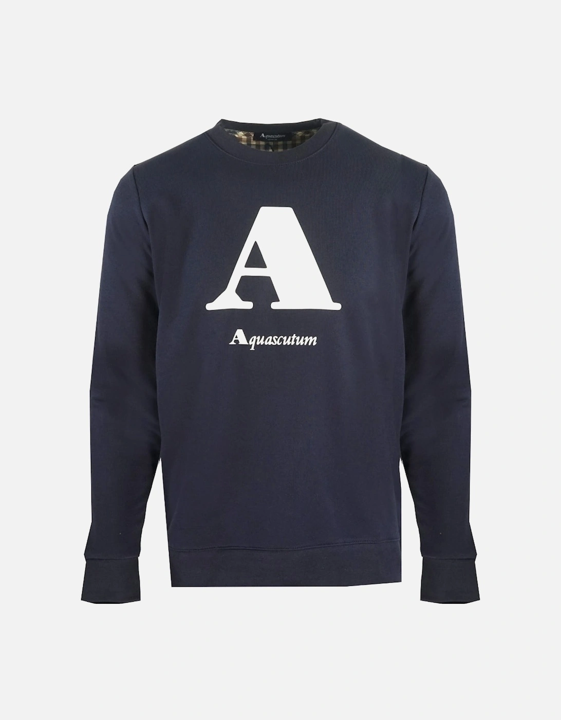 "A" Logo Navy Sweatshirt