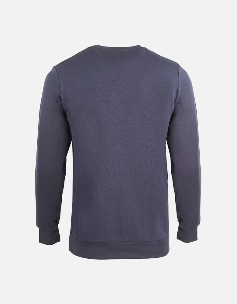 "A" Logo Navy Sweatshirt
