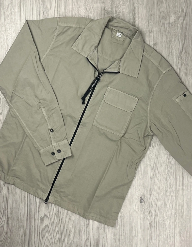 Zip Overshirt - Vintage Khaki
