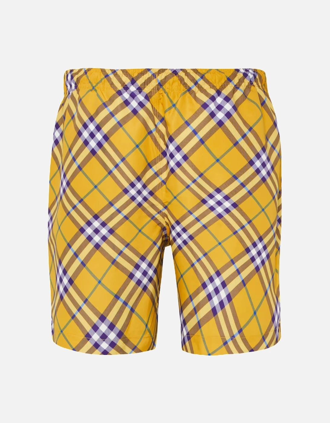 Check Swim Shorts - Yellow
