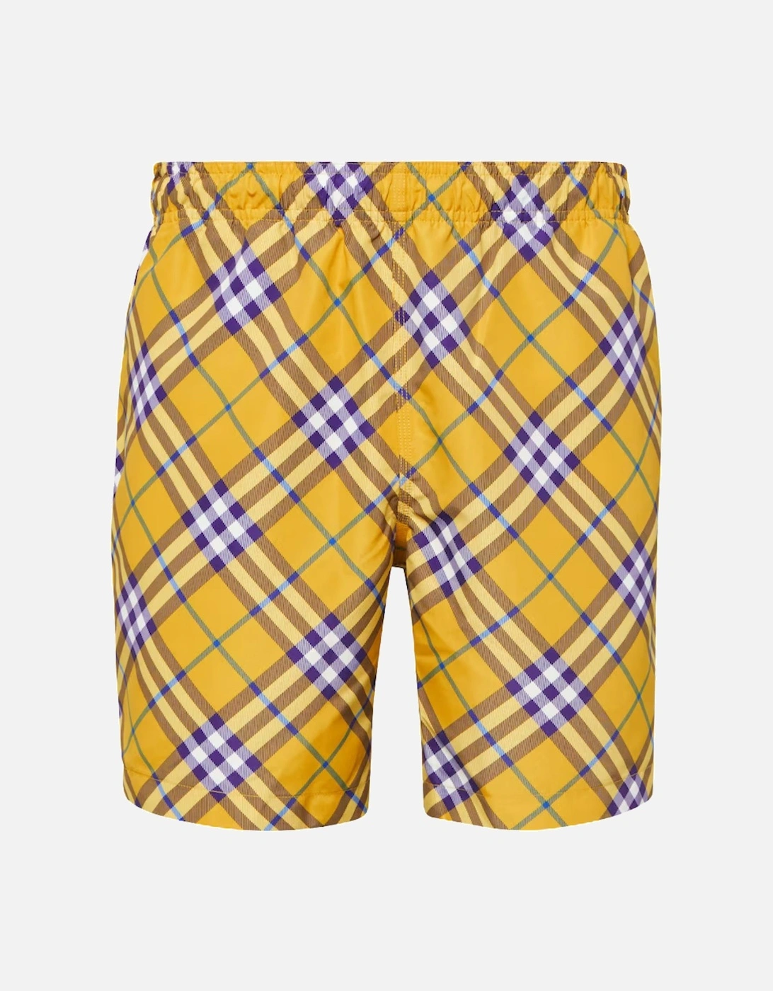 Check Swim Shorts - Yellow, 7 of 6