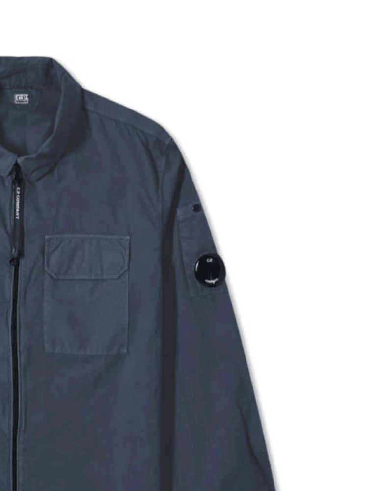 Zip Overshirt - Navy