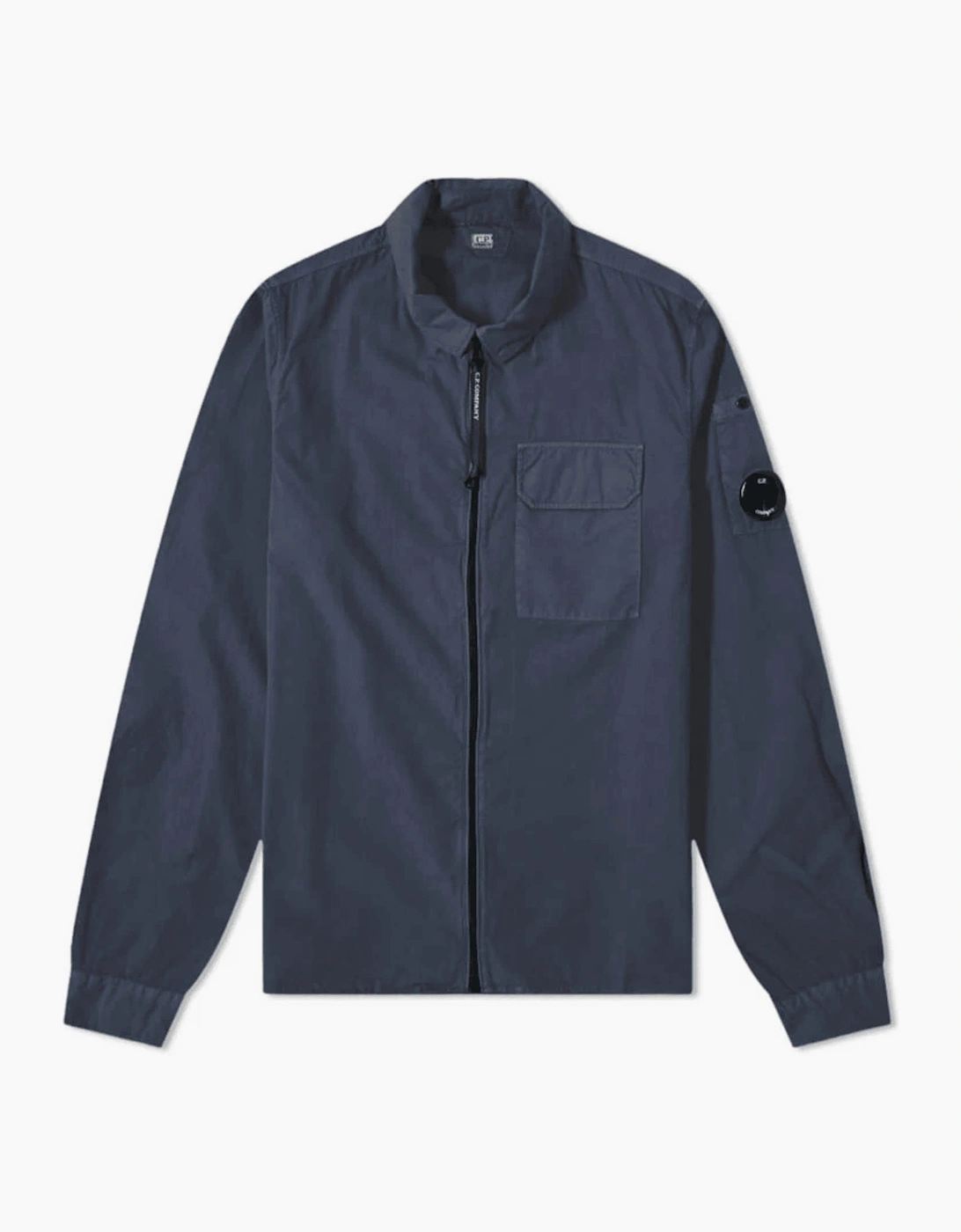 Cp Company Men's Navy Zip Overshirt  38/Regular M