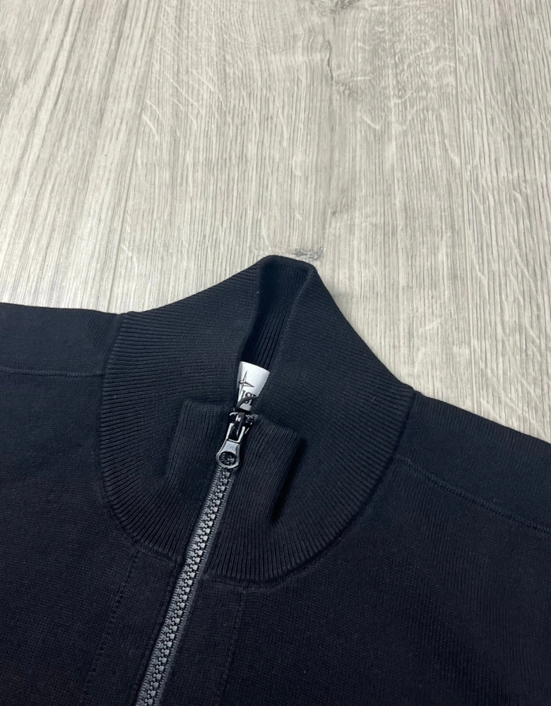 Knit Half Zip Fleece - Black