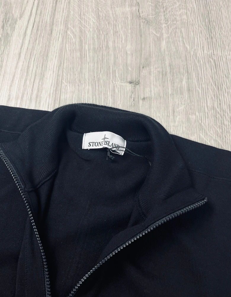 Knit Half Zip Fleece - Black