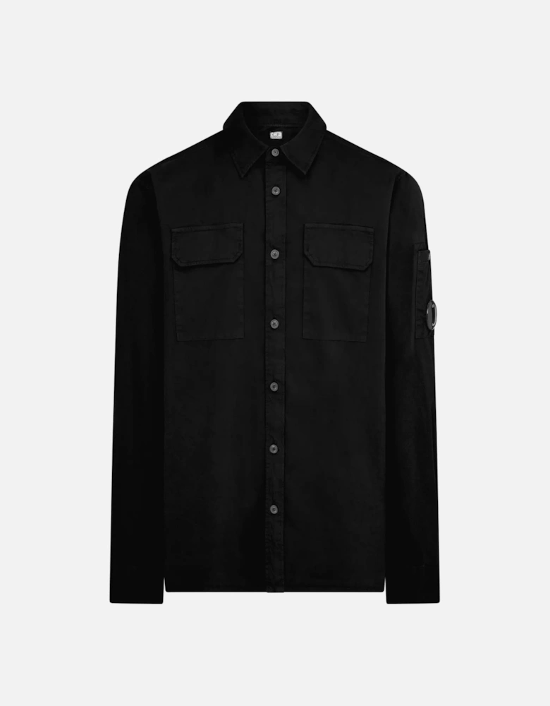 Button Overshirt - Black