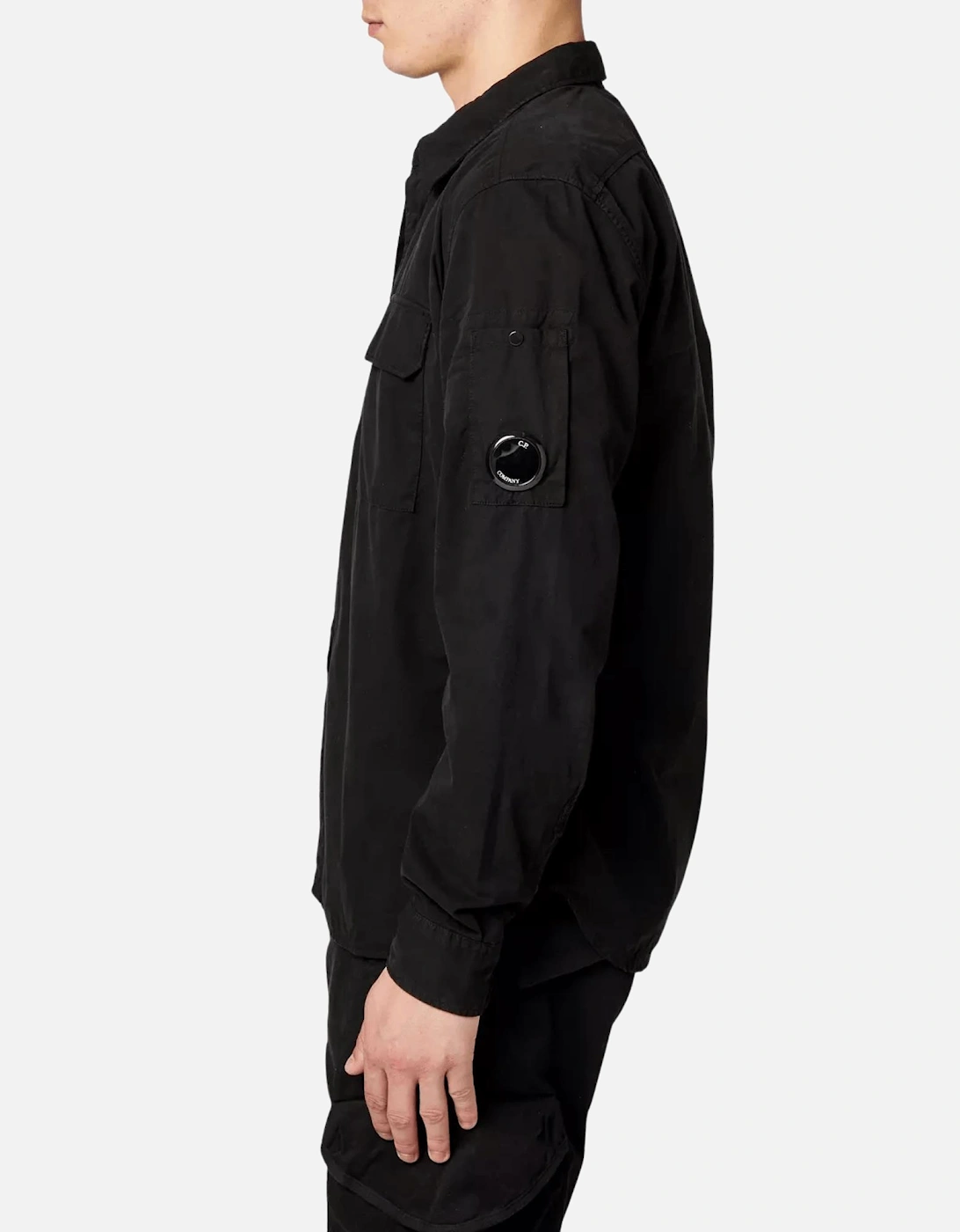 Button Overshirt - Black
