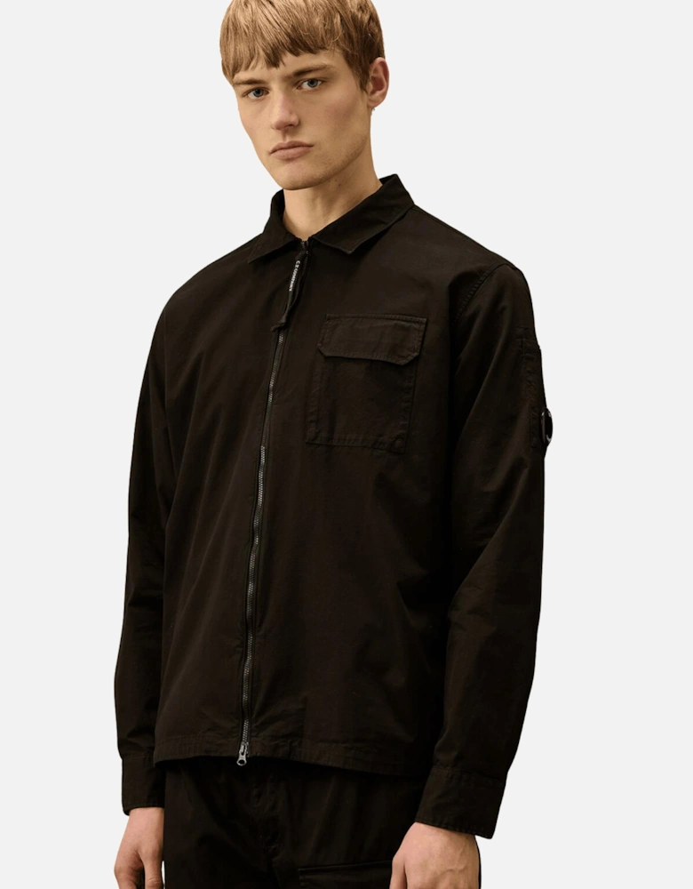 Zip Overshirt - Black