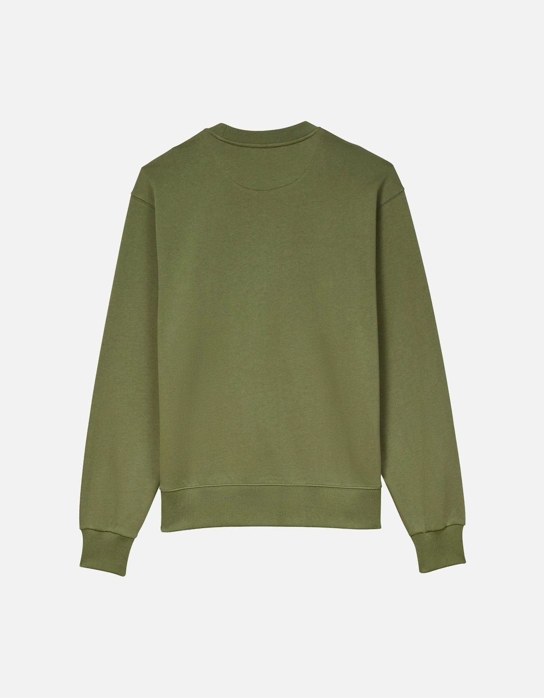 Happy Tiger Embroidered Slim Sweatshirt Green