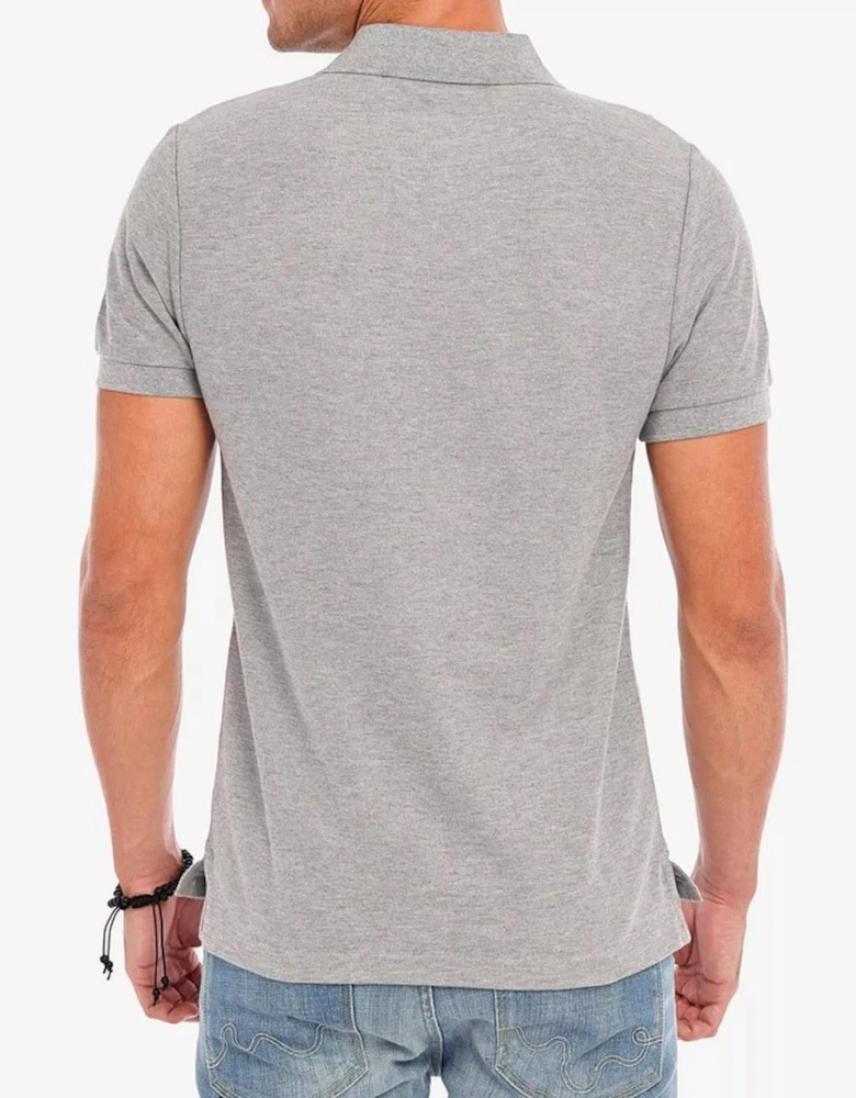 Classic Men's Grey Polo Shirt