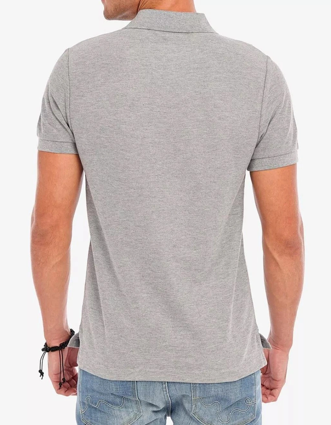 Classic Men's Grey Polo Shirt