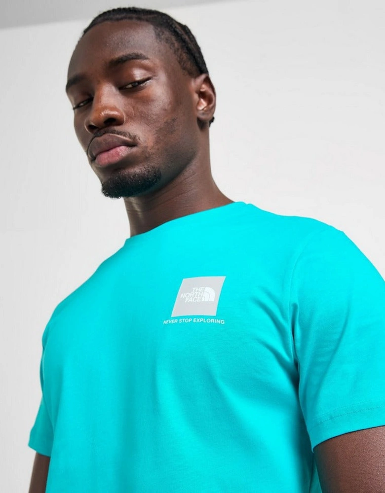 Fine Box Logo Men's T-Shirt Blue