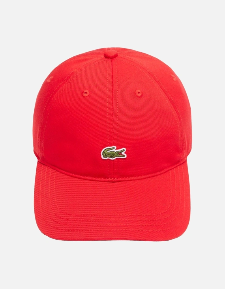 Cotton Twill Baseball Cap Red