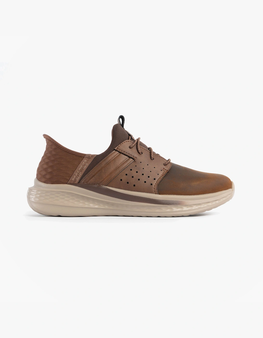 Men's Skechers 210828/CDB SLADE - ZACHARY Mens Trainers Dark Brown - Size: 10.5