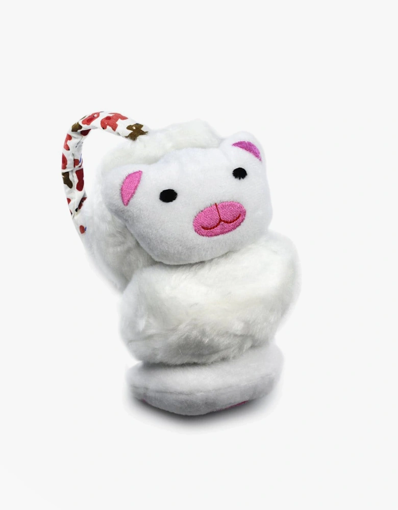 Royal Collection FASHION ANIMAL Kids Winter Earmuffs White Cat One Size