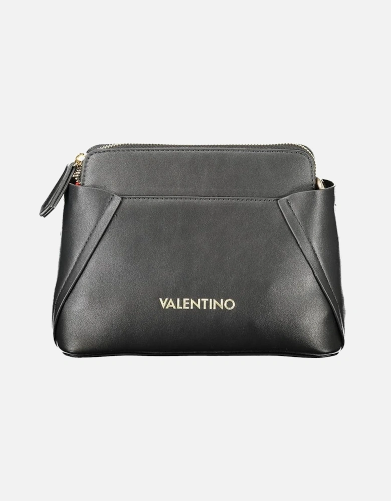 Eco-Friendly Sophisticated Shoulder Bag with Zip Closure Women - Black