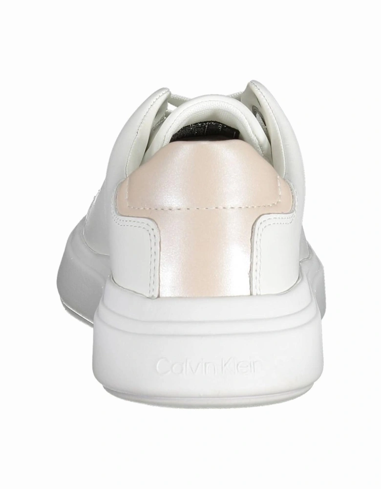Contrasting Detail Logo Embellished Sneakers Women - White