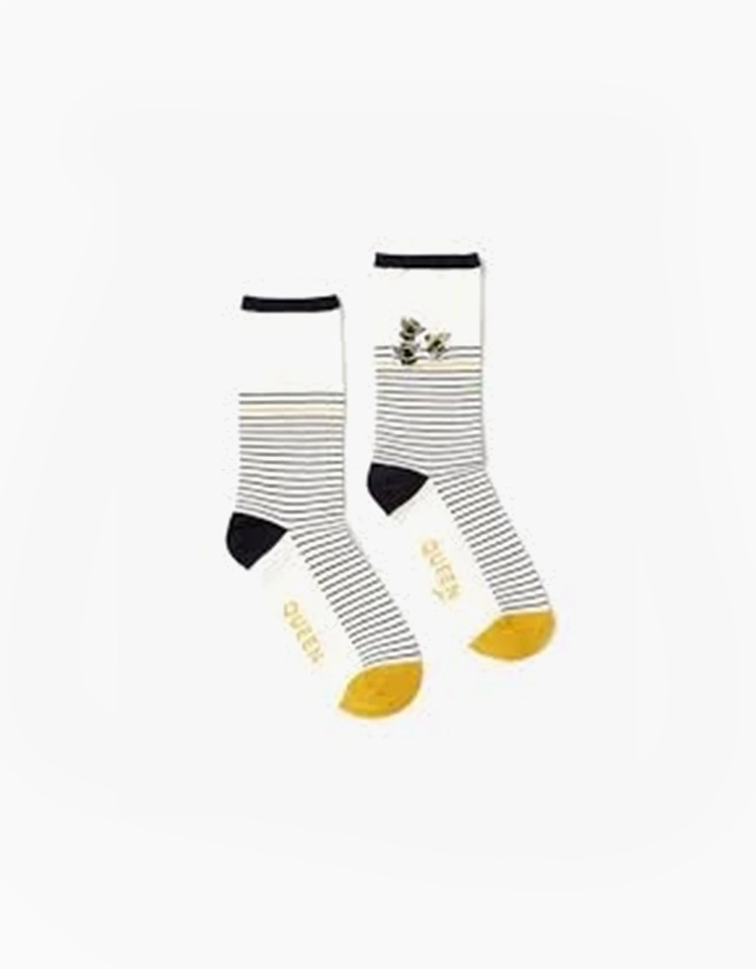 EXCELLENT EVERYDAY SINGLE Womens Socks Beestripe: UK 4-8, 2 of 1