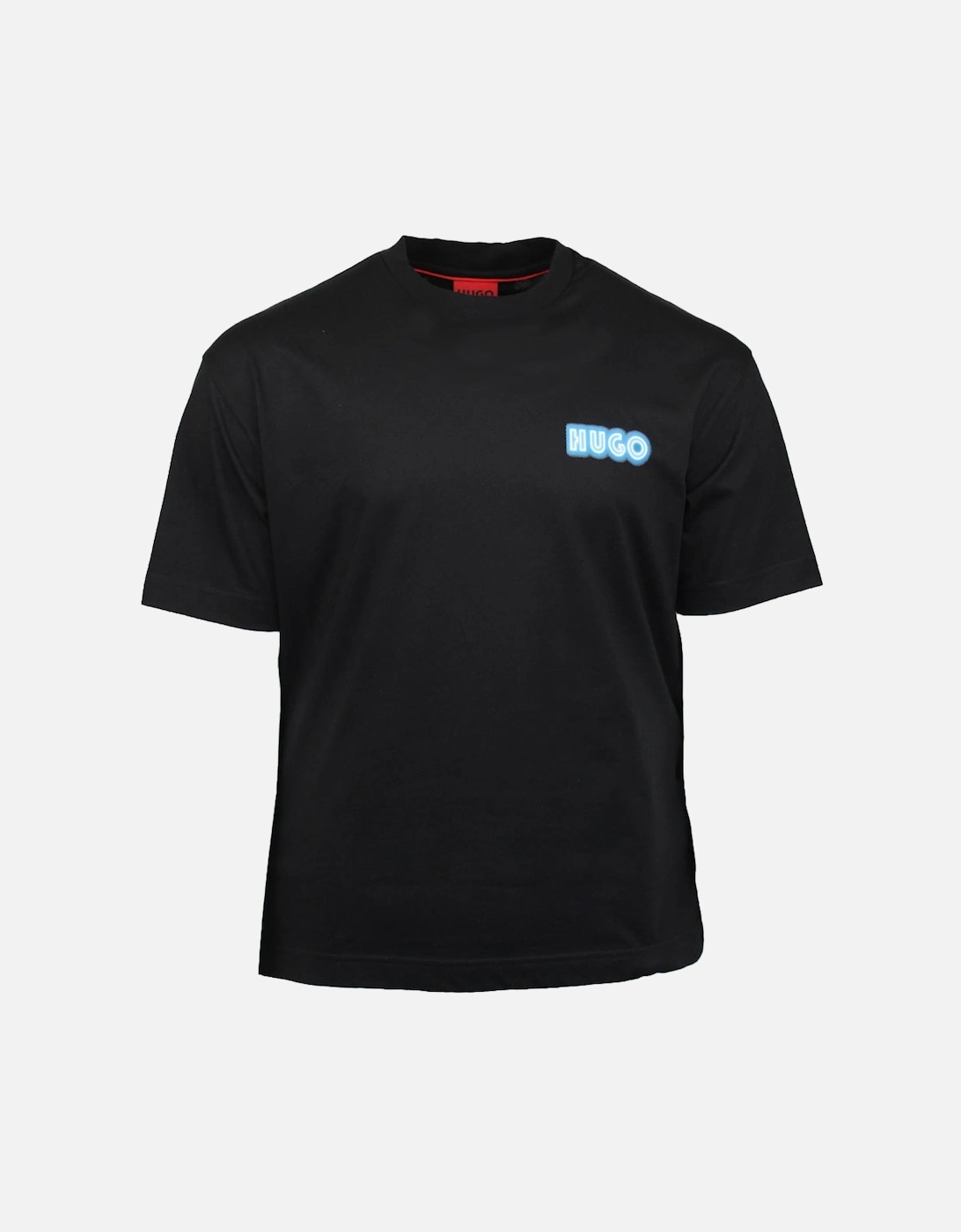 Duwood Cotton T-Shirt, Black with Graphic Back Print, 3 of 2