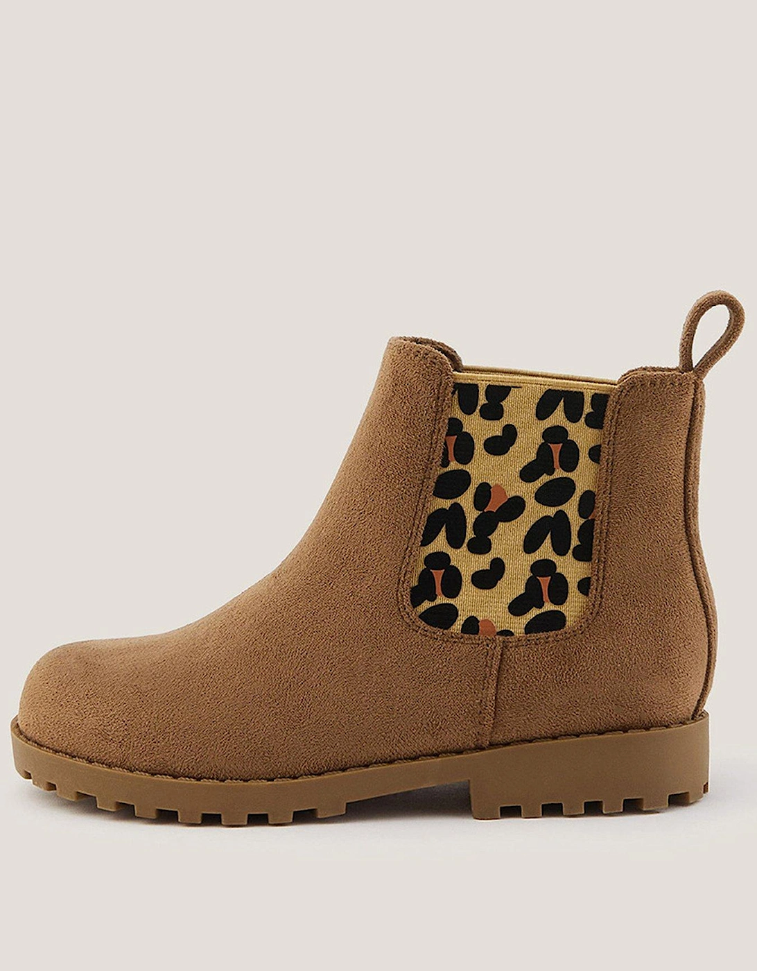 Girls Leopard Boots - Brown, 2 of 1