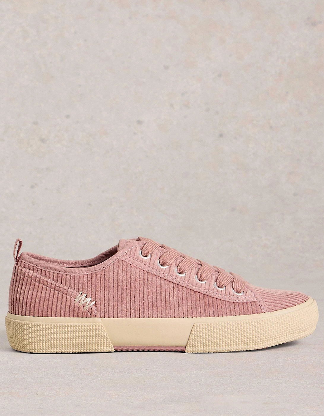 Pippa Cord Lace Up Trainer - Pink, 2 of 1