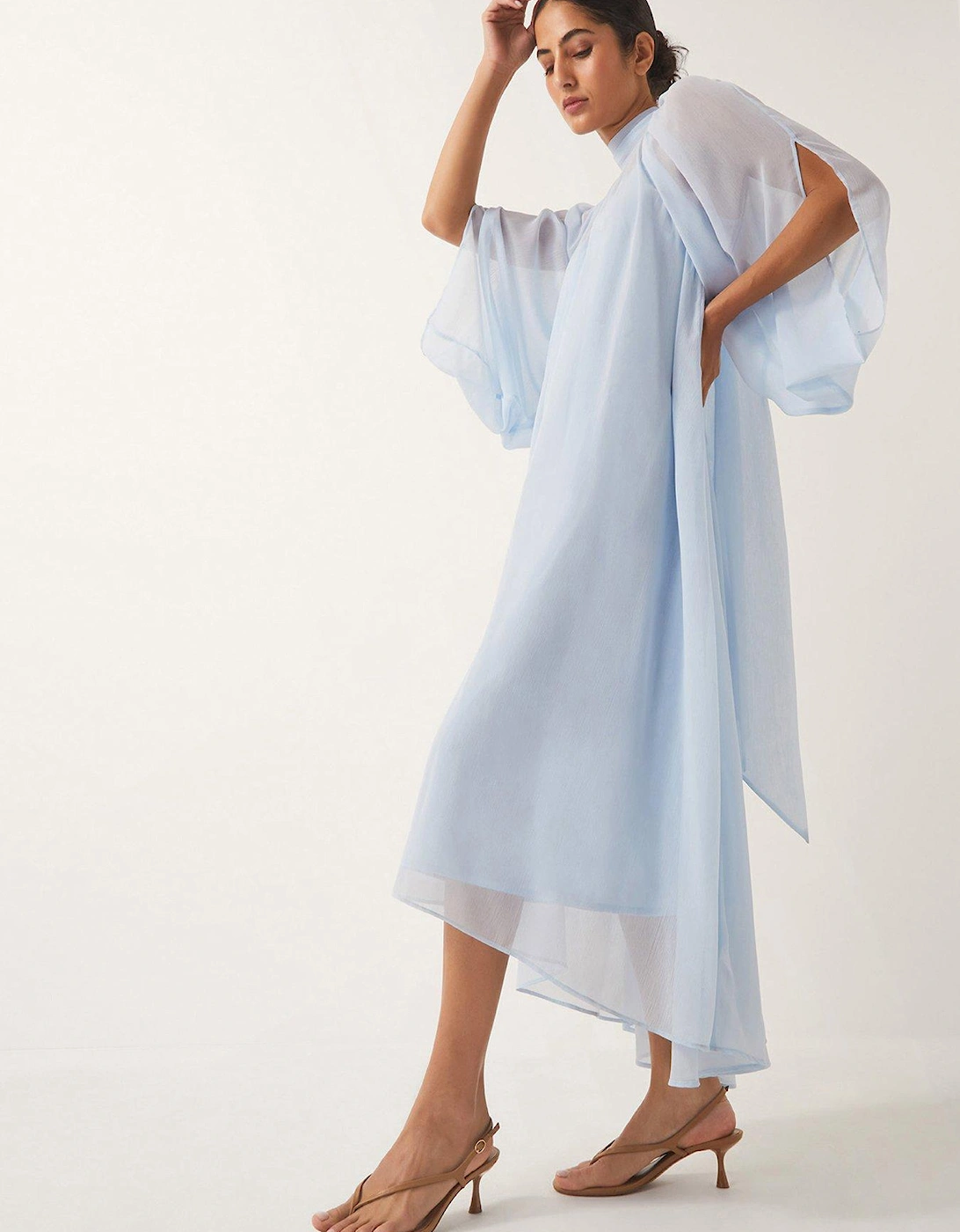 Amelie Crinkle Dress - Blue, 2 of 1
