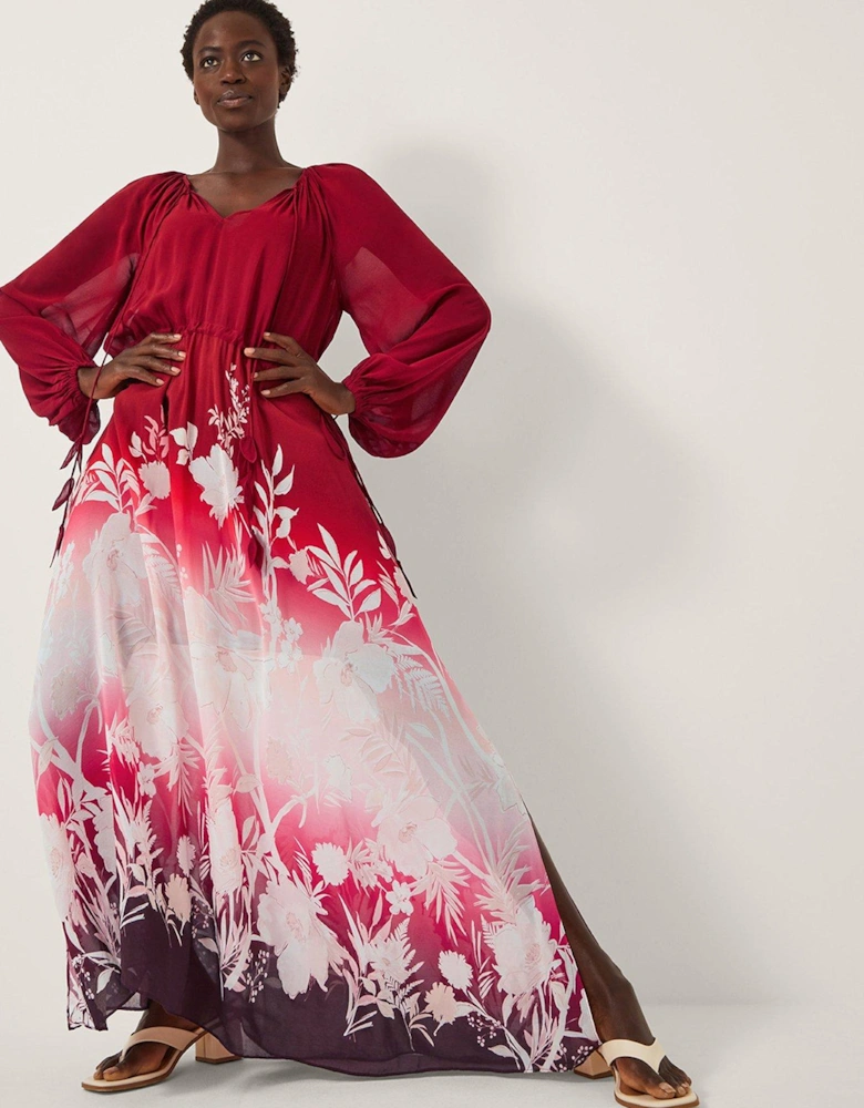 Lilian Printed Dress - Red