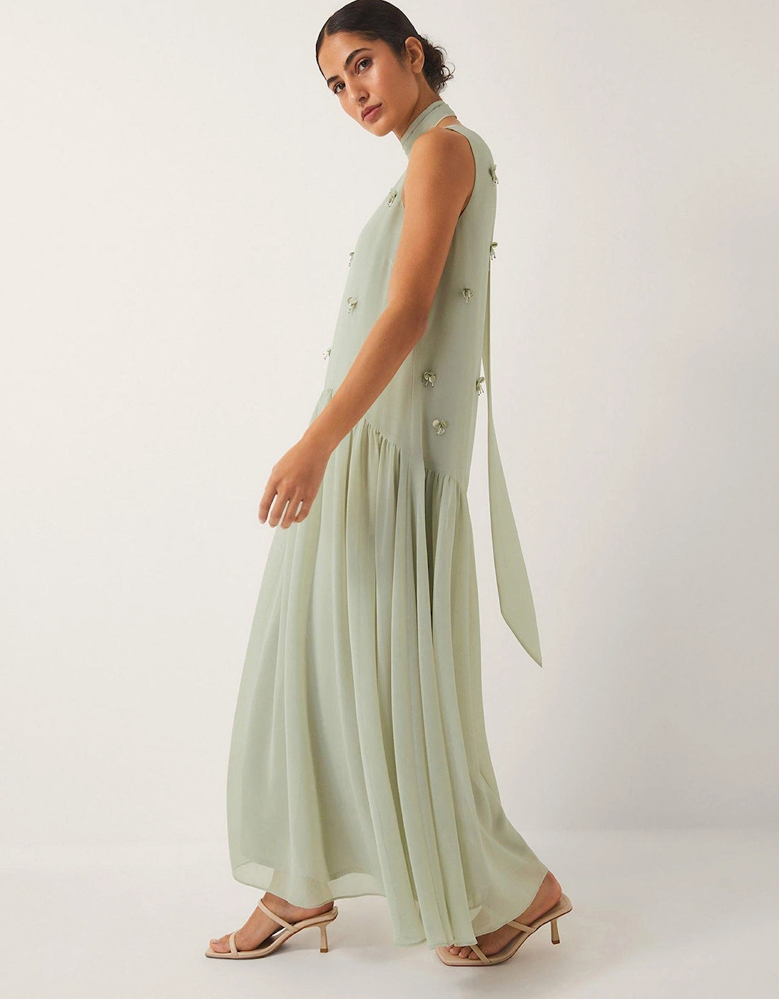Elodie Embellished Dress - Green, 2 of 1