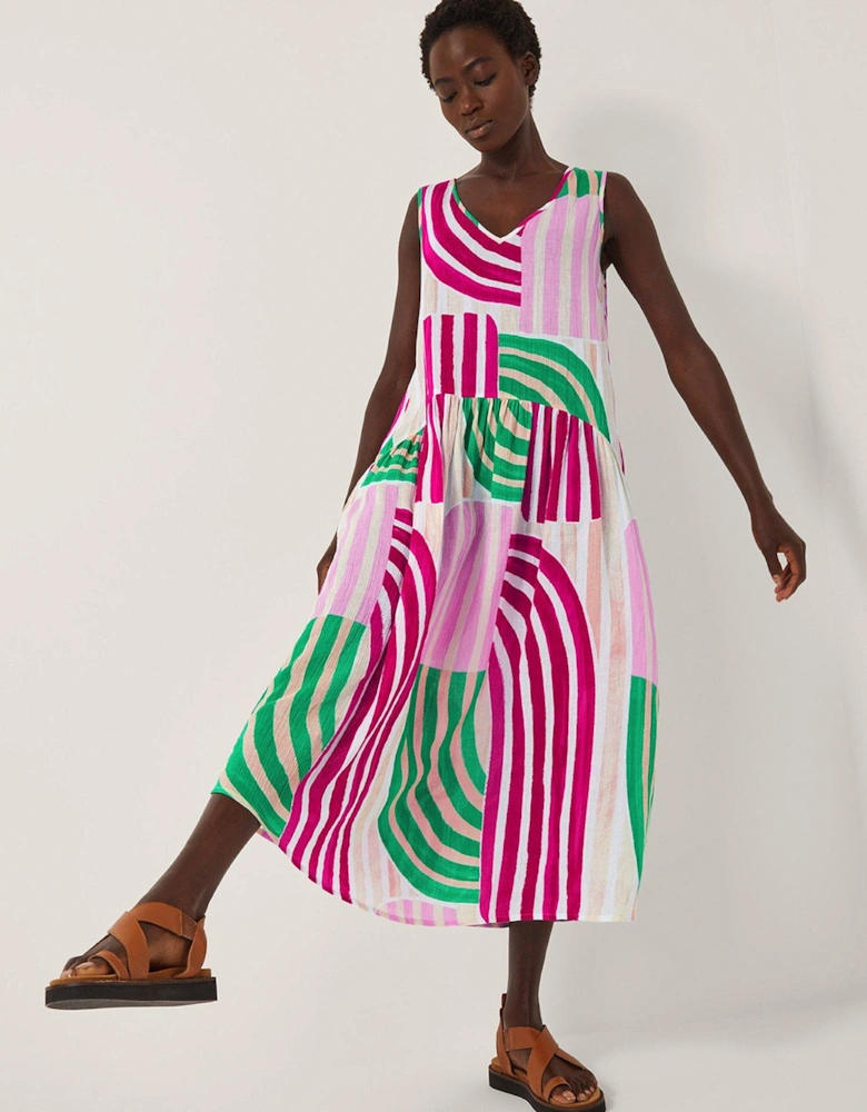 Georgia Stripe Dress - Ivory