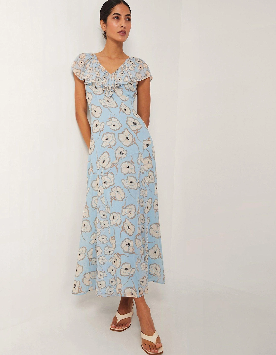Chloe Fishtail Dress - Blue, 2 of 1