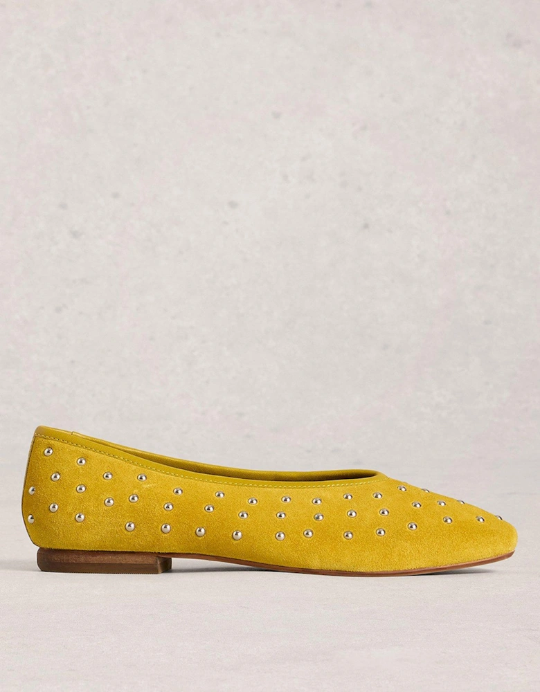 Boho Studded Ballerina - Yellow