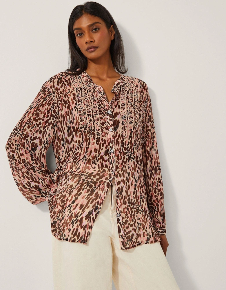 Sisi Animal Blouse - Pink
