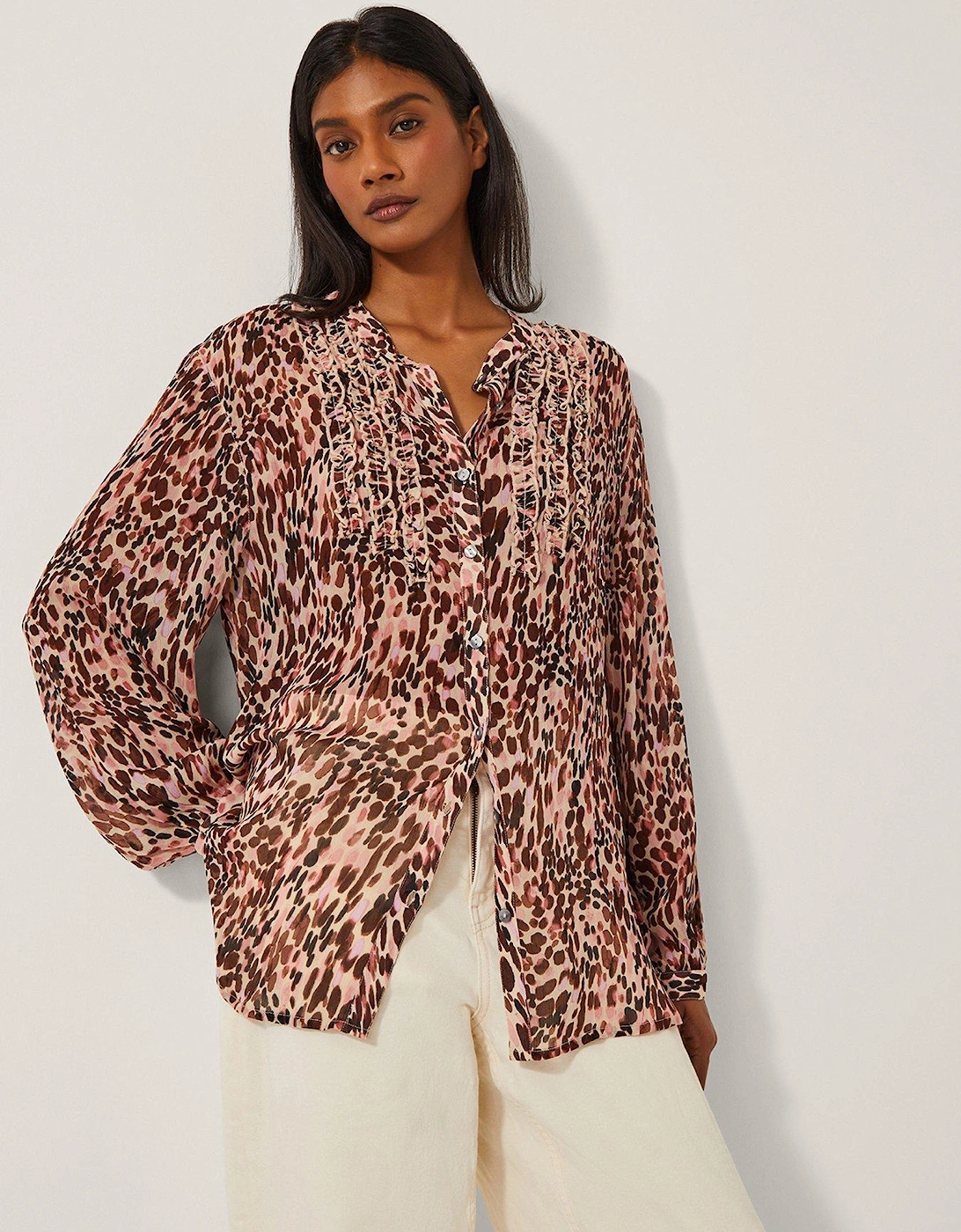Sisi Animal Blouse - Pink, 2 of 1