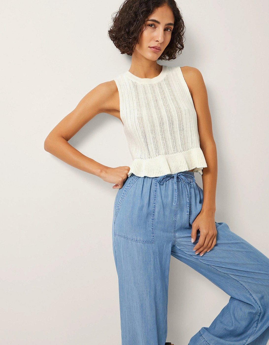 Ruby Ruffle Tank - Ivory, 2 of 1