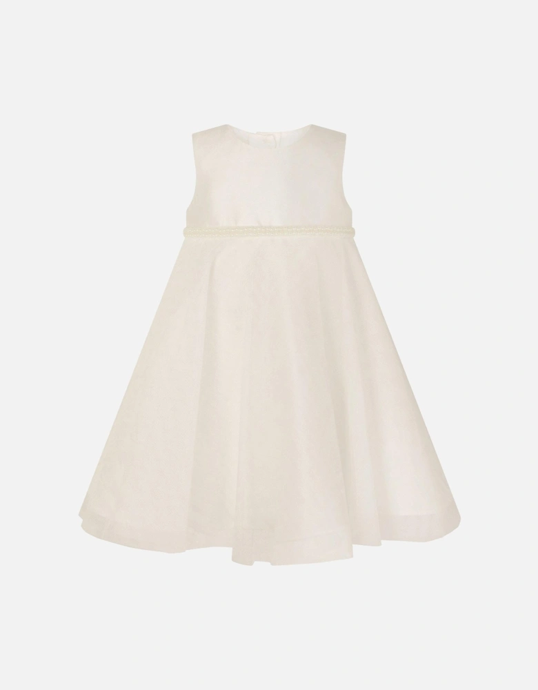 Baby Girls Duchess Swing Dress - Light Cream