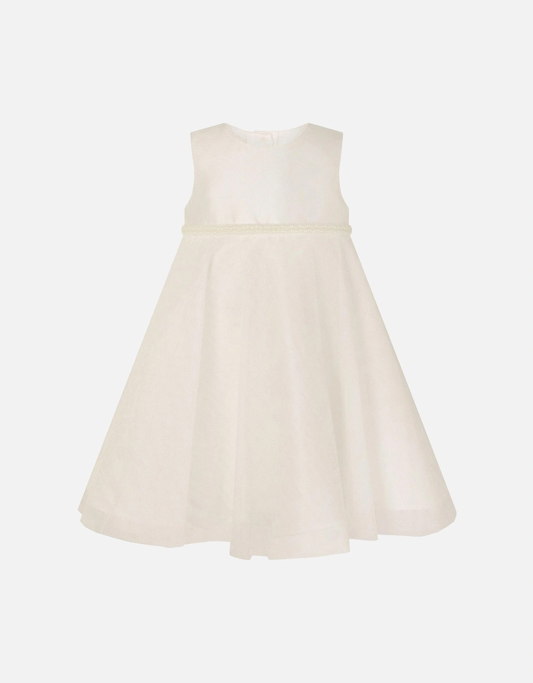 Baby Girls Duchess Swing Dress - Light Cream, 2 of 1